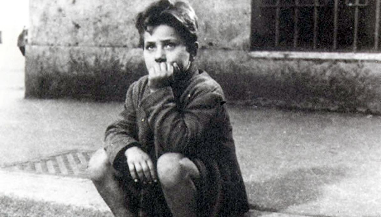 Enzo Staiola in "Ladri di biciclette"