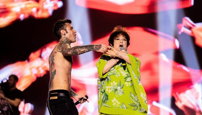 Orietta Berti e Fedez in concerto