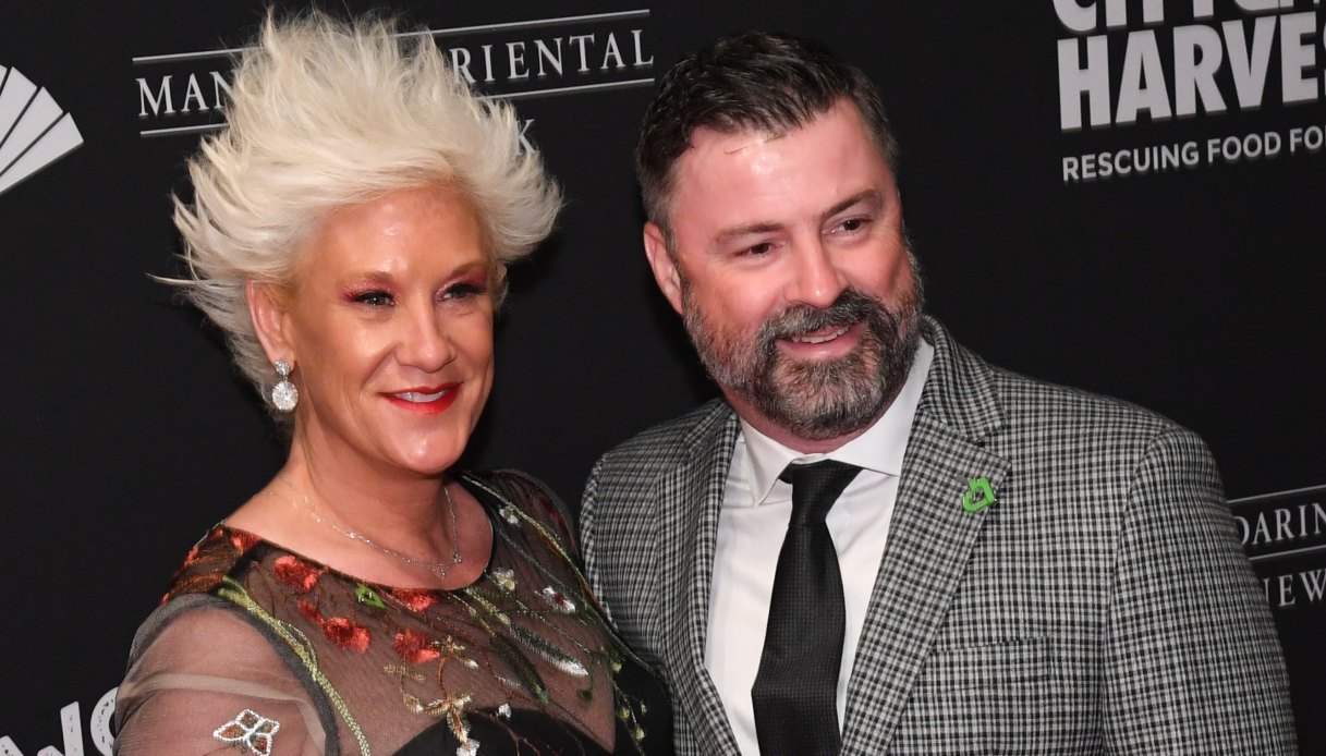 Anne Burrell e il marito Stuart Claxton