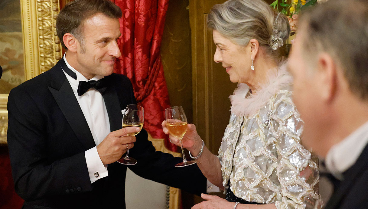 Emmanuel Macron Carolina di Monaco