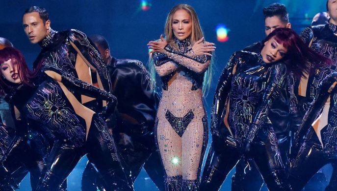 L'esibizione di JLo con Giufrè