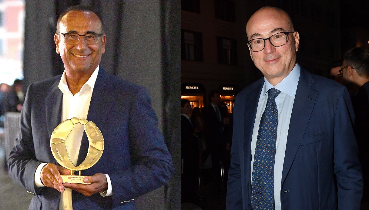 Carlo Conti e Aldo Cazzullo