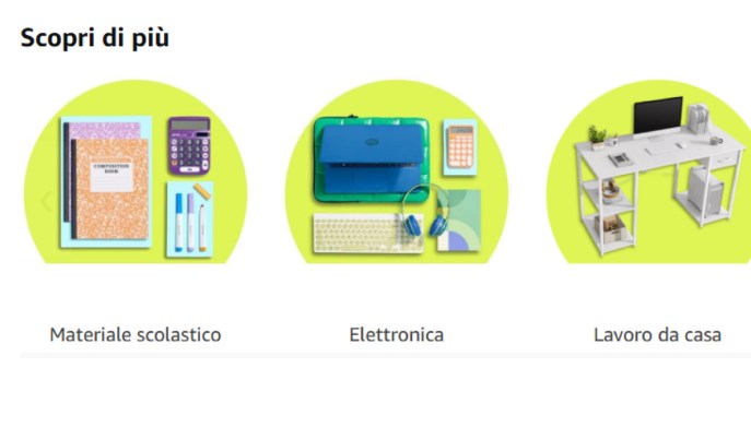 Materiale scolastico Amazon
