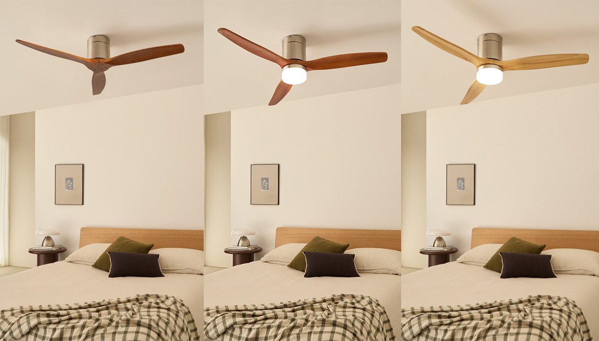 Ventilatore silenzioso Wind Calm di Create con luce LED in tre varianti